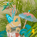 Vista lateral da caixa Ken com detalhes artesanais e elementos decorativos elegantes