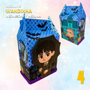 Conjunto completo da Coleção Wandinha ideal para papelaria personalizada e festas temáticas