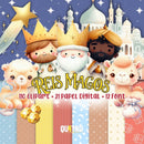 Kit Digital Reis Magos - Cliparts, Papéis Digitais e Fontes