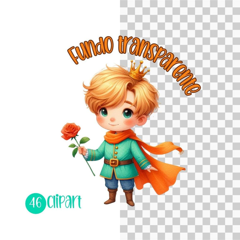 Kit Digital Pequeno Príncipe – Cliparts, Papéis Digitais e Fontes - Quatro Cambalhotas