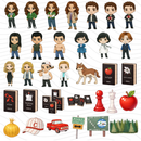 Kit Digital Crepúsculo (Twilight) – Cliparts, Papéis Digitais e Fontes - Quatro Cambalhotas