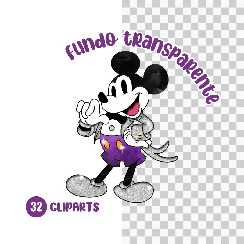 Cliparts Um legado Disney – Kit Digital com 16 Ilustrações - Quatro Cambalhotas