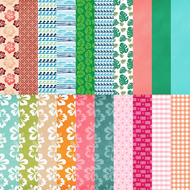 Moana - Kit com 45 Papéis Digitais - Quatro Cambalhotas