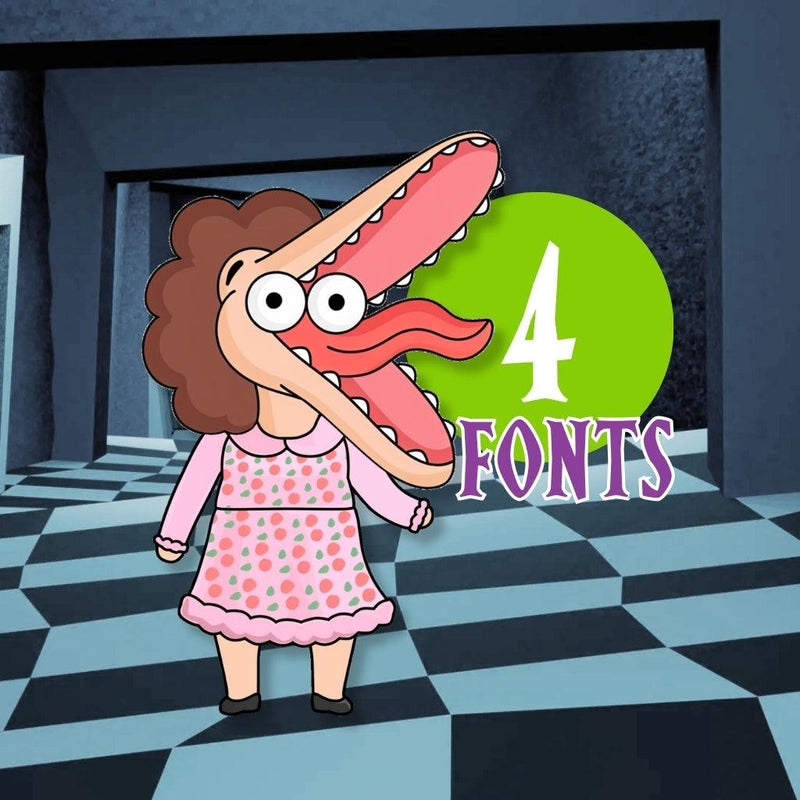 Kit Digital Beetlejuice – Cliparts, Papéis Digitais e Fontes - Quatro Cambalhotas