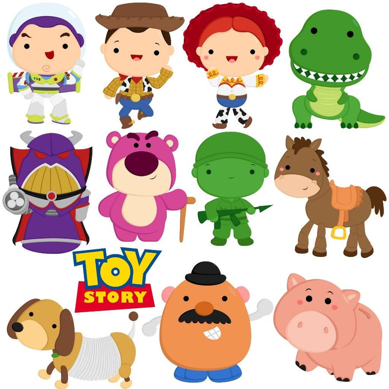 Kit Digital Toy Story – Cliparts, Papéis Digitais e Fontes - Quatro Cambalhotas