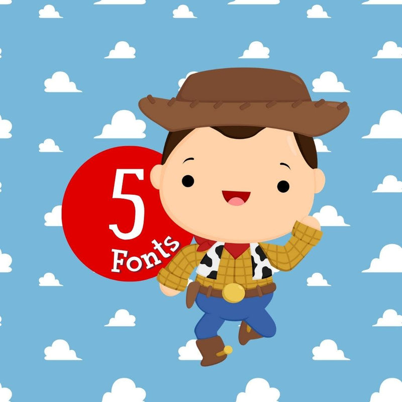 Kit Digital Toy Story – Cliparts, Papéis Digitais e Fontes - Quatro Cambalhotas