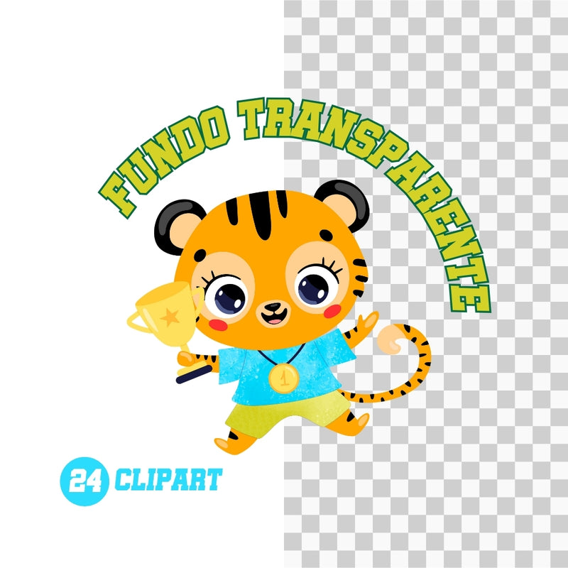 Animal Soccer Digital Kit – Cliparts, Digital Papers and Fonts