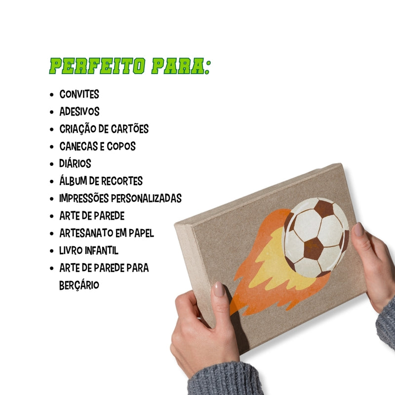 Animal Soccer Digital Kit – Cliparts, Digital Papers and Fonts