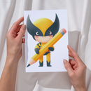 Cliparts Super Heróis Escolar – Kit Digital com 57 Ilustrações