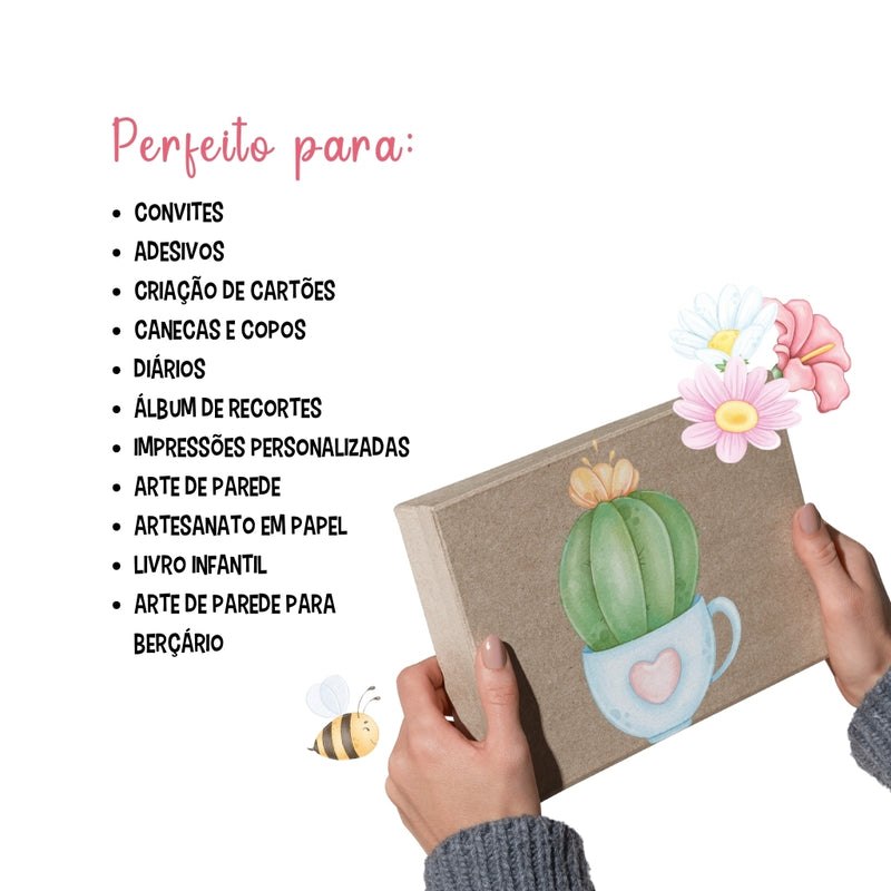 Enchanted Garden Digital Kit – Cliparts, Digital Papers and Fonts
