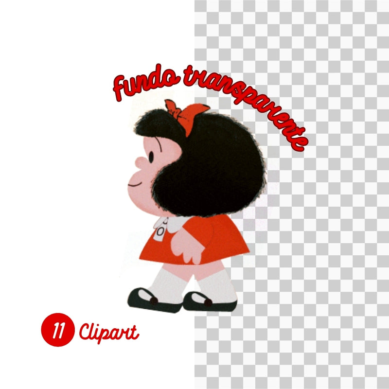 Kit Digital Mafalda – Cliparts, Papeles Digitales y Fuentes