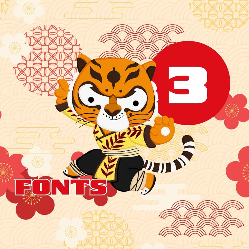 Kung Fu Panda Digital Kit – Cliparts, Digital Papers and Fonts