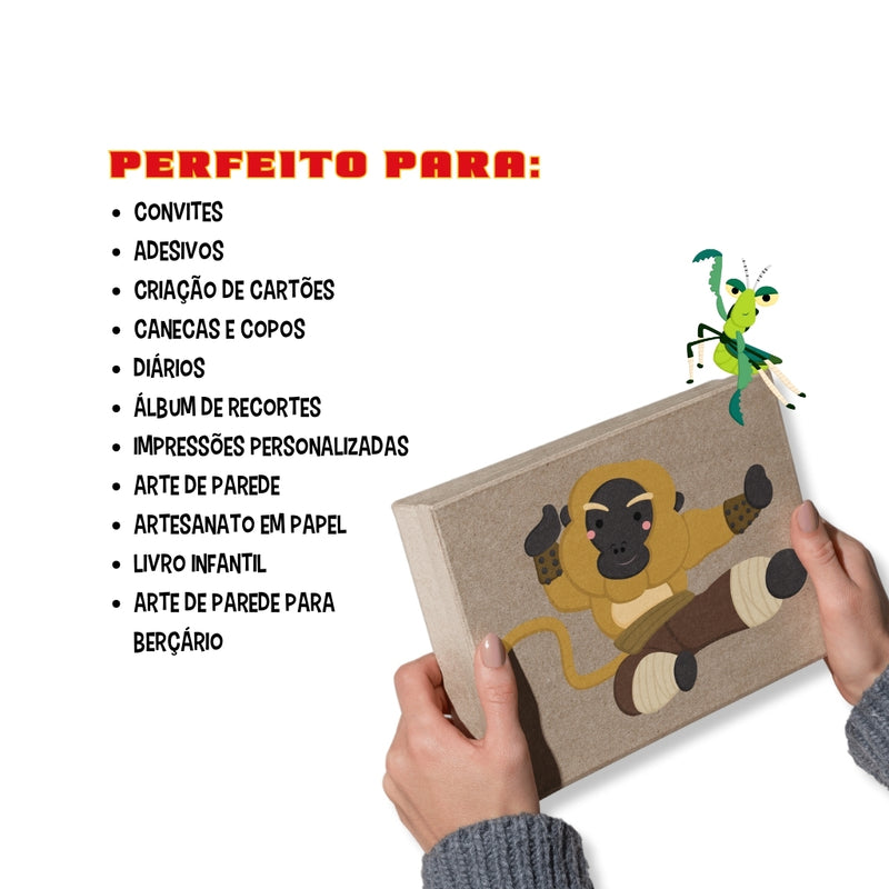 Kung Fu Panda Digital Kit – Cliparts, Digital Papers and Fonts