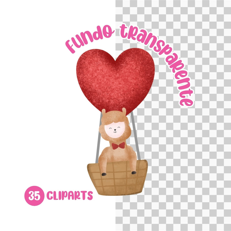 Cliparts Love Animals – Kit Digital com 35 Ilustrações