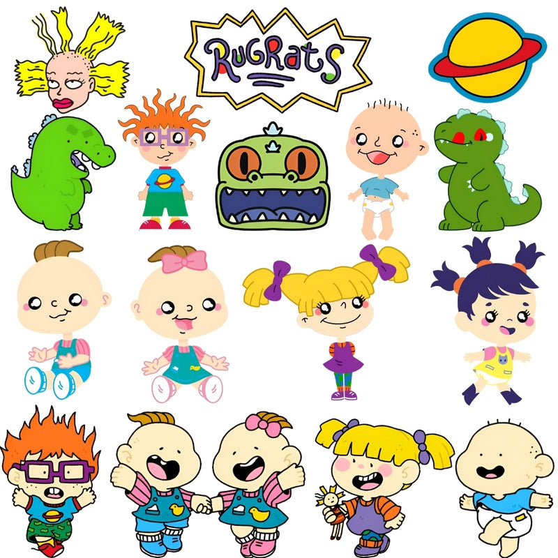 Kit Digital Rugrats – Cliparts, Papéis Digitais