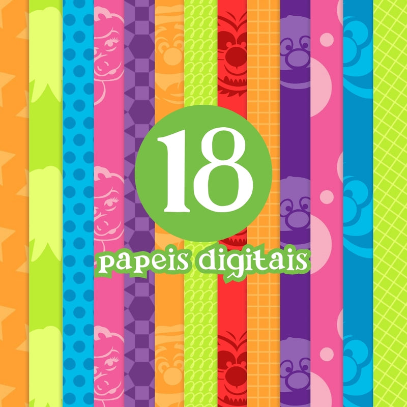 The Muppets Digital Kit – Cliparts, Digital Papers and Fonts