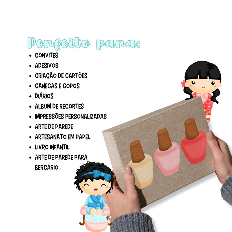 Digital Spa &amp; Makeup Kit – Cliparts, Digital Papers