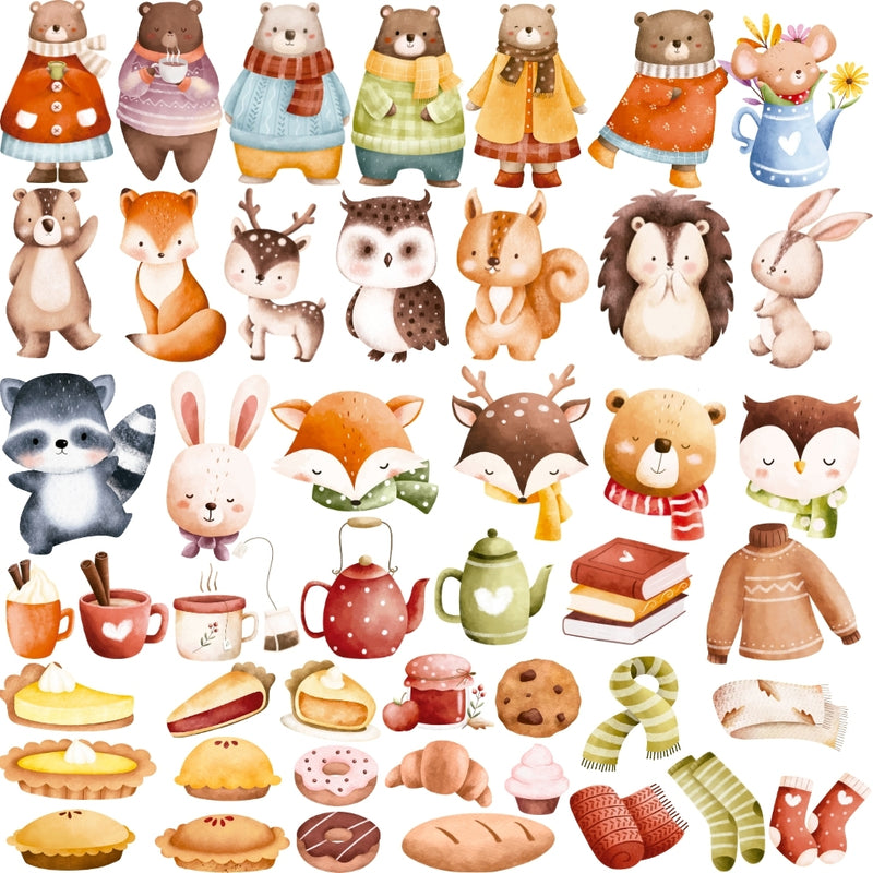 Kit Digital Fiesta del Té – Cliparts, Papeles Digitales y Fuentes