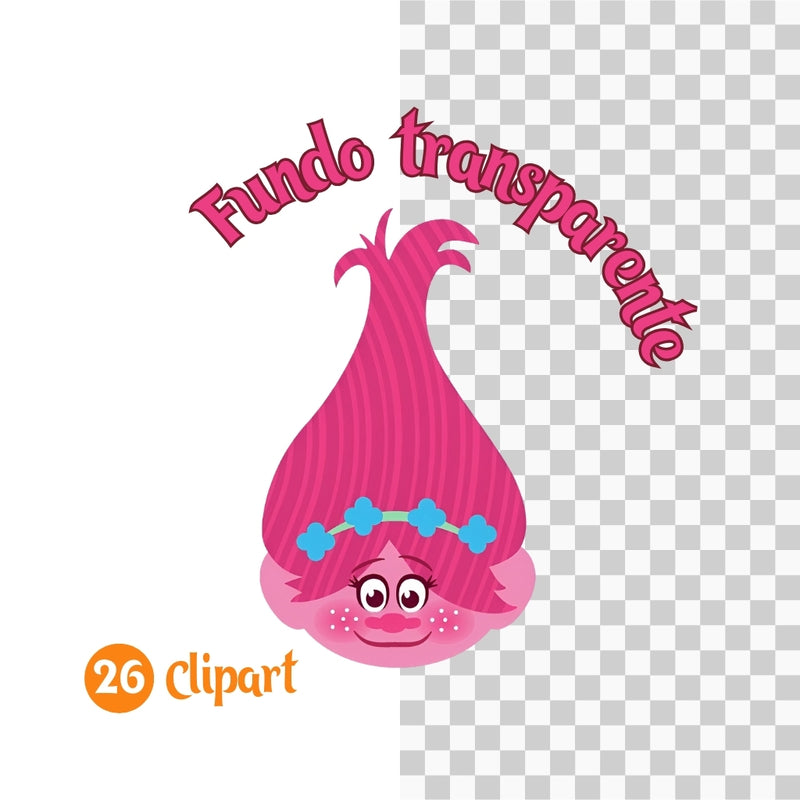 Trolls Digital Kit – Cliparts, Digital Papers and Fonts
