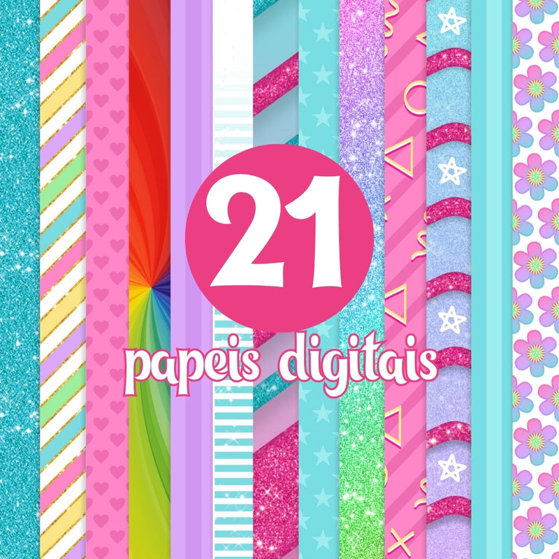 Trolls Digital Kit – Cliparts, Digital Papers and Fonts