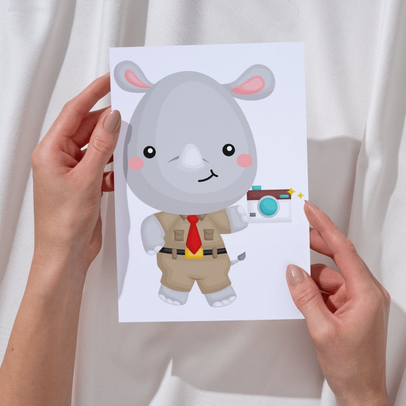 Safari Baby Digital Kit – Cliparts, Digital Papers and Fonts