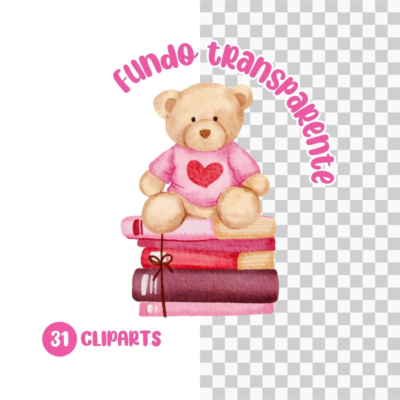 Cliparts Cute Love – Kit Digital con 31 Ilustraciones