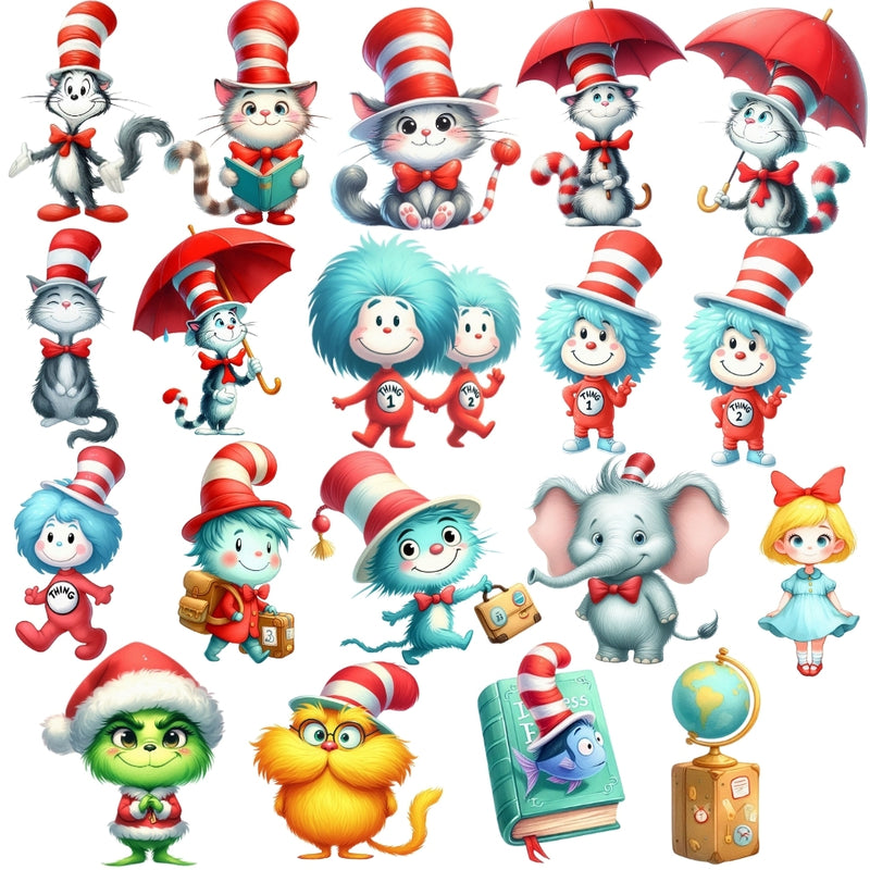 Dr. Seuss Universe Digital Kit – Cliparts, Digital Papers and Fonts