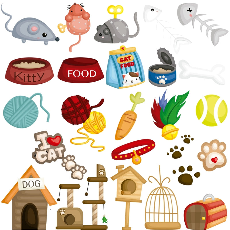 My Mascots Digital Kit – Cliparts, Digital Papers and Fonts