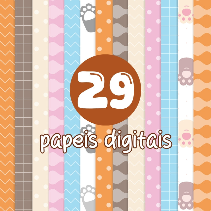 My Mascots Digital Kit – Cliparts, Digital Papers and Fonts
