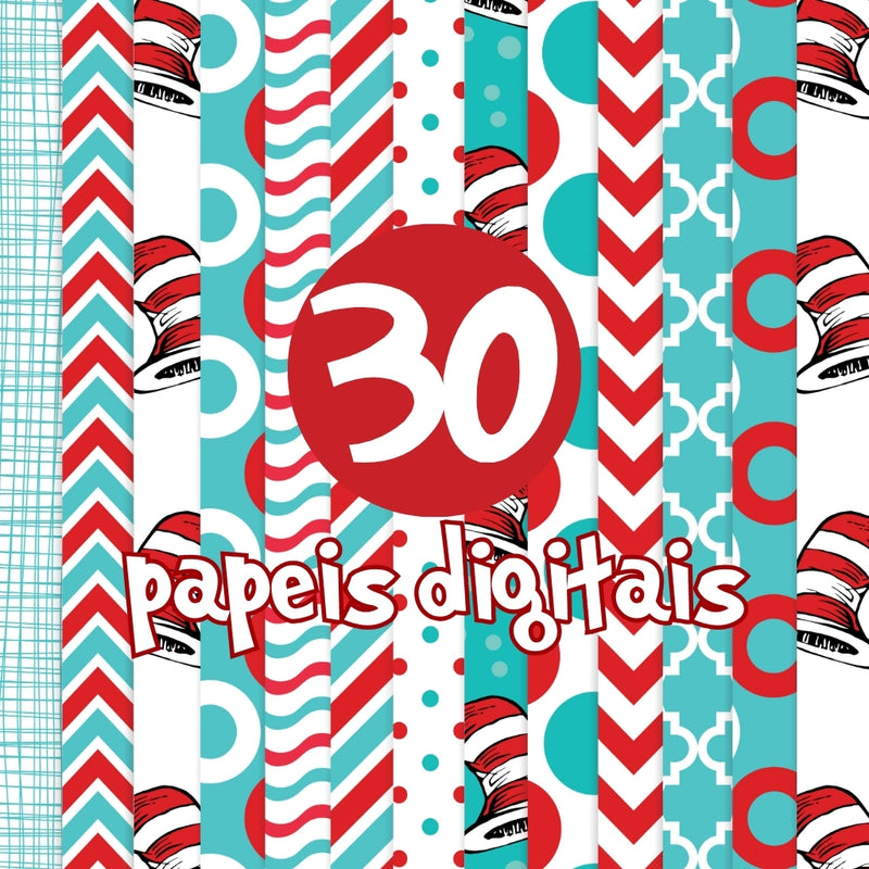 Dr. Seuss Universe Digital Kit – Cliparts, Digital Papers and Fonts