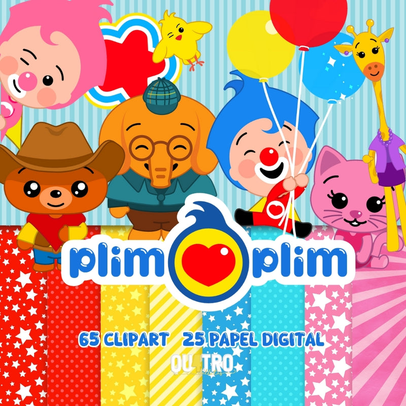 Plim Plim Digital Kit – Cliparts and Digital Papers
