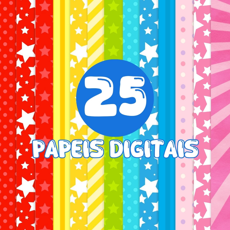 Plim Plim Digital Kit – Cliparts and Digital Papers