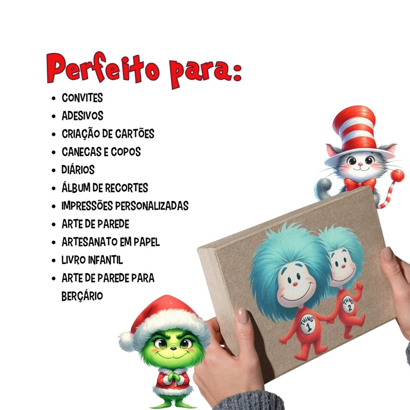Dr. Seuss Universe Digital Kit – Cliparts, Digital Papers and Fonts
