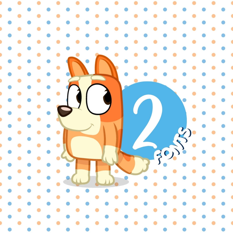 Kit Digital Bluey – Cliparts, Papéis Digitais e Fontes