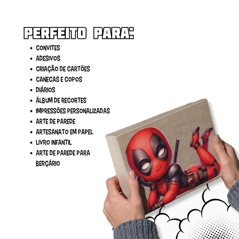 Kit Digital Deadpool & Wolverine – Cliparts, Papéis Digitais e Fontes - Quatro Cambalhotas