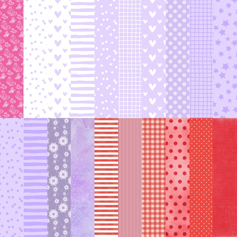 Paper Love - Kit with 50 Digital Papers