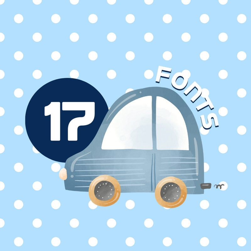 Digital Car Kit – Cliparts, Digital Papers and Fonts