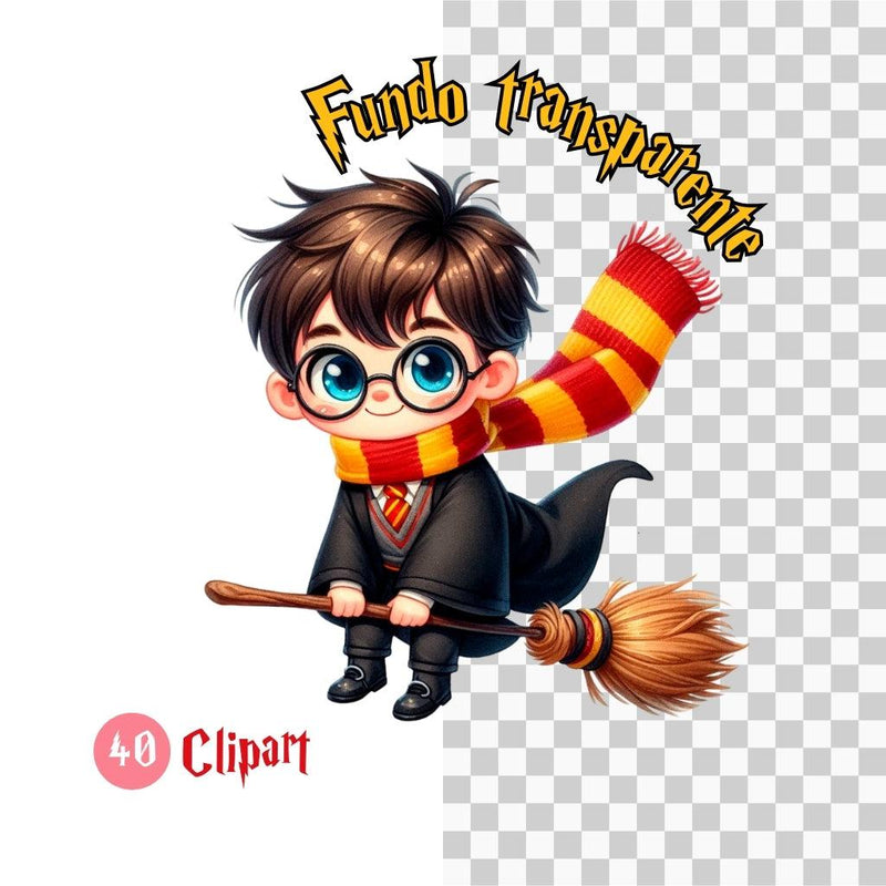 Kit Digital Harry Potter – Cliparts, Papéis Digitais e Fontes - Quatro Cambalhotas