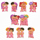 Kit Digital Kpop Demon Hunter Love Valentine - Cliparts, Papéis Digitais e Fontes