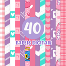 Kit Digital Kpop Demon Hunter Love Valentine - Cliparts, Papéis Digitais e Fontes