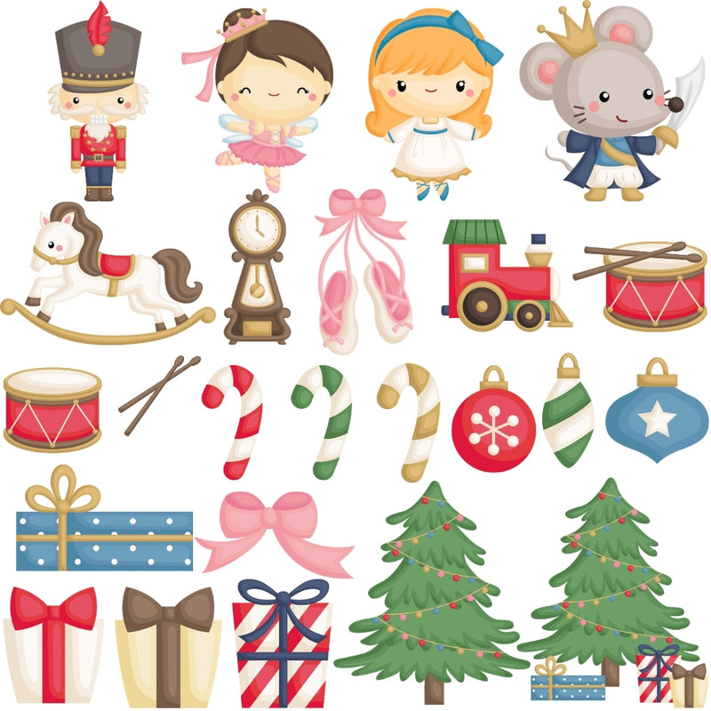 The Nutcracker Digital Kit – Cliparts, Digital Papers and Fonts