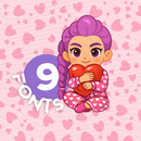 Kit Digital Kpop Demon Hunter Love Valentine - Cliparts, Papéis Digitais e Fontes