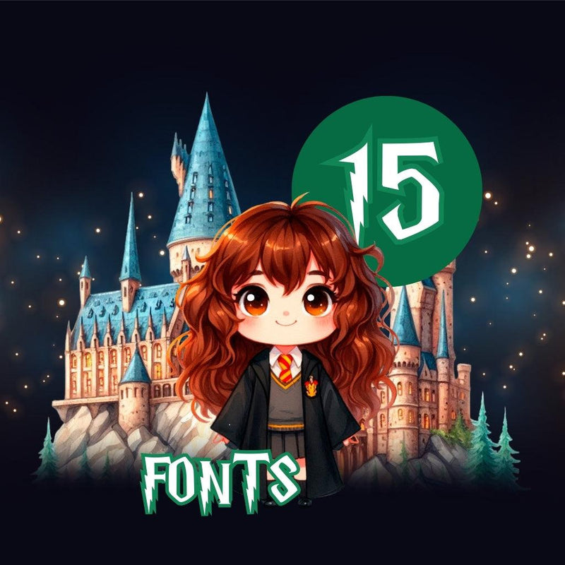 Kit Digital Harry Potter – Cliparts, Papéis Digitais e Fontes - Quatro Cambalhotas