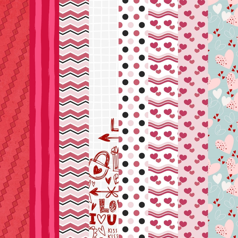 Paper Love - Kit with 50 Digital Papers