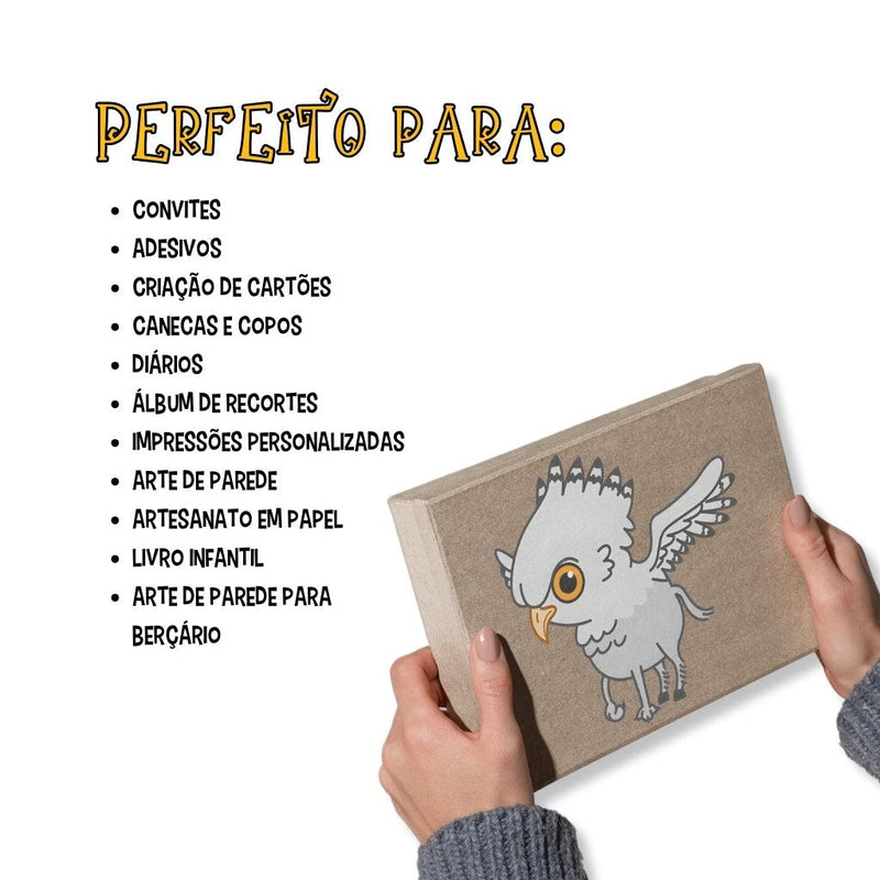 Kit Digital Harry Potter Chibi – Cliparts, Papéis Digitais e Fontes - Quatro Cambalhotas