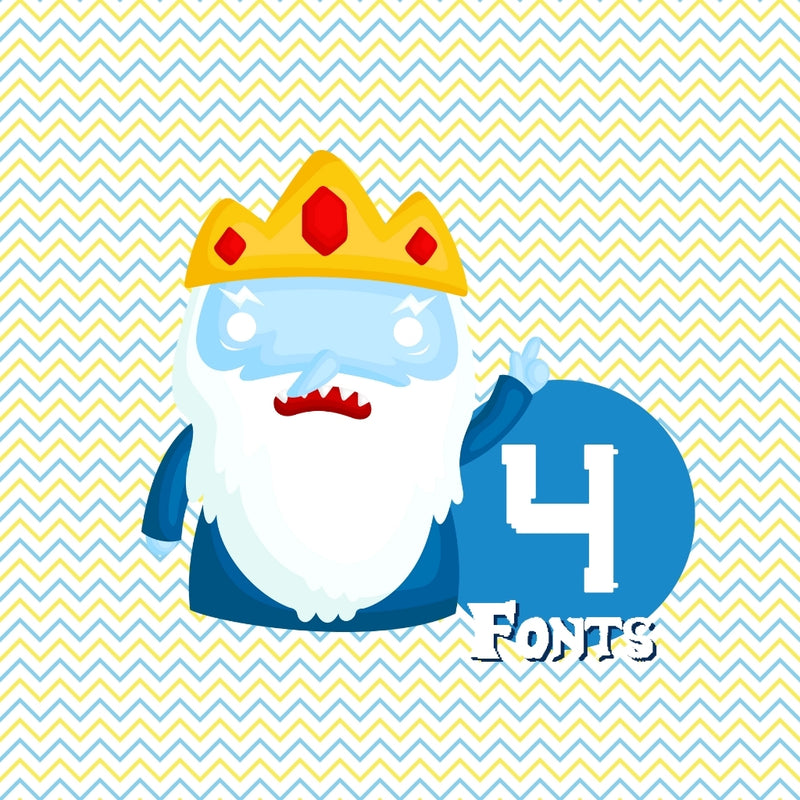 Adventure Time Digital Kit – Cliparts, Digital Papers and Fonts