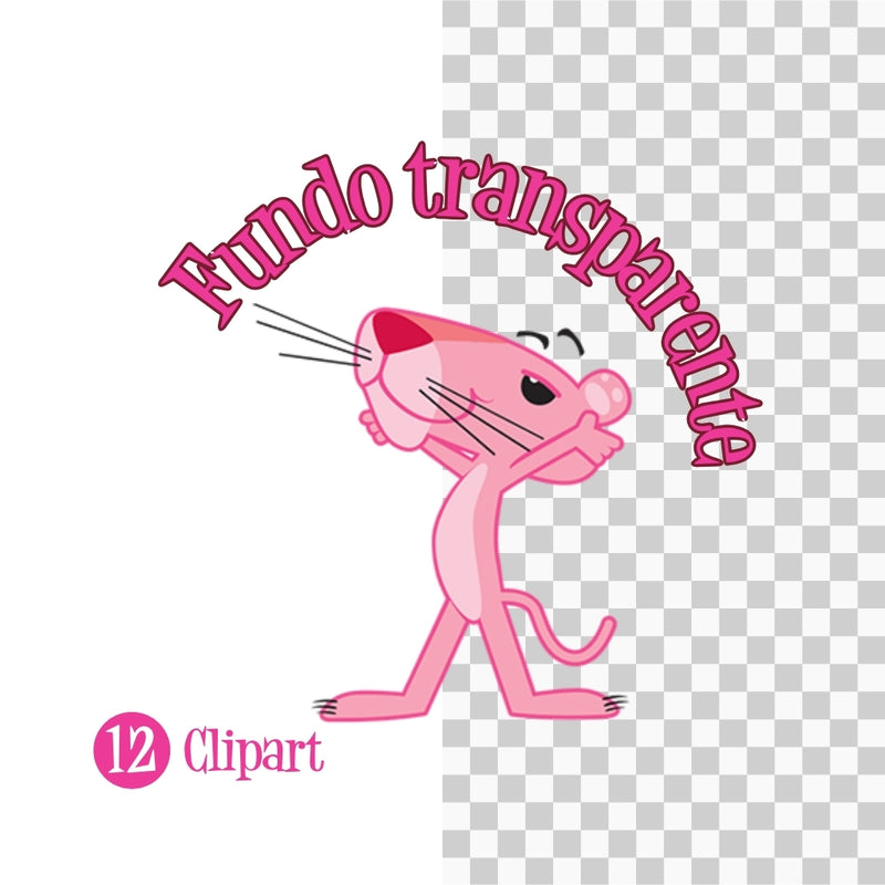 Kit Digital de La Pantera Rosa: Cliparts, Papeles Digitales y Fuentes