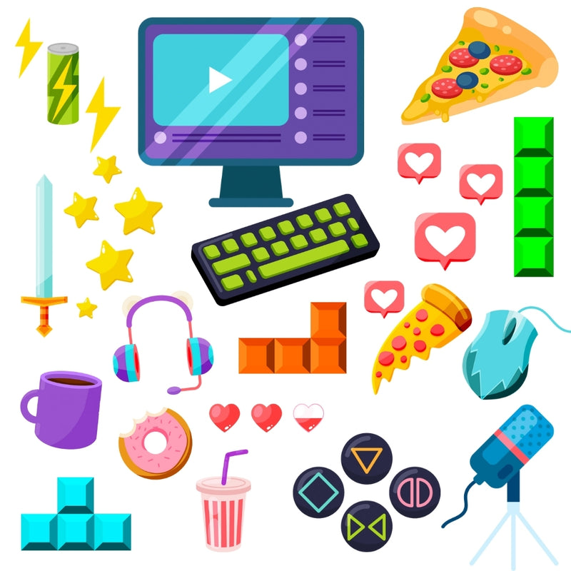 Cliparts Game Over – Kit Digital com 40 Ilustrações - Quatro Cambalhotas