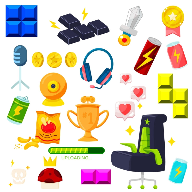Cliparts Game Over – Kit Digital com 40 Ilustrações - Quatro Cambalhotas