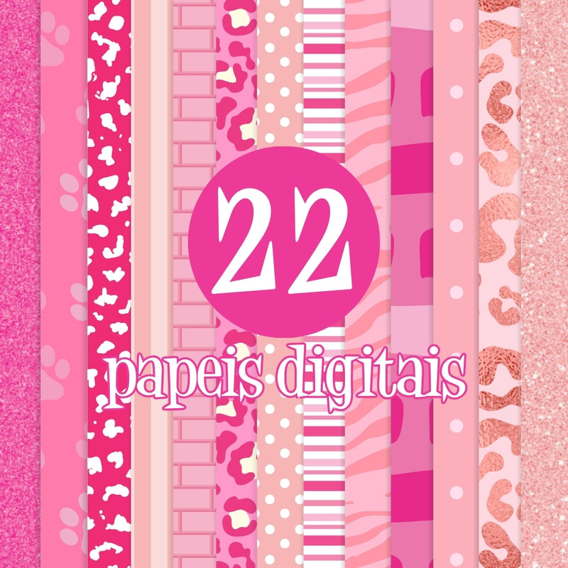 Kit Digital de La Pantera Rosa: Cliparts, Papeles Digitales y Fuentes